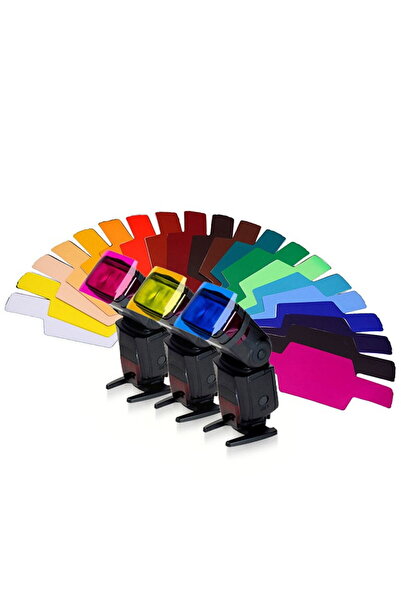 Generic Έγχρωμα φίλτρα τζελ για φλας speedlite