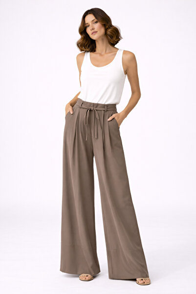 ON TRİKO Pileli İp Kemerli Pantolon 70135