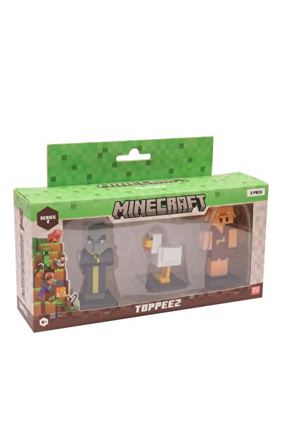 MINECRAFT Topeez Pachet de 3 cutii Evoker Chicken Piglin