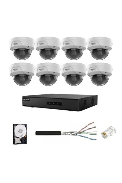 Hikvision HiWatch IP Surveillance System, 8 Cameras, 4MP, PoE, IR 30m