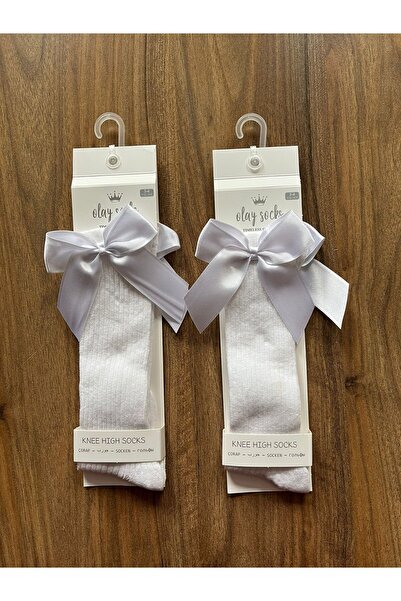 hakkoymaz Girls' Knee High Socks – with Bow