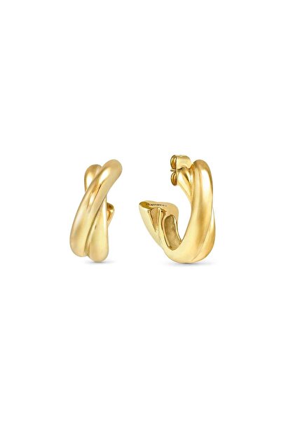 NOMİNATİON Paslanmaz Çelikten ECCLETTICA küpeler Gold Kaplama