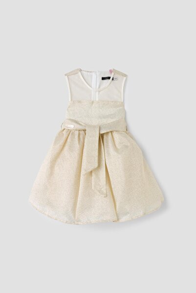 Tyess BG Store Kız Çocuk Gold Elbise