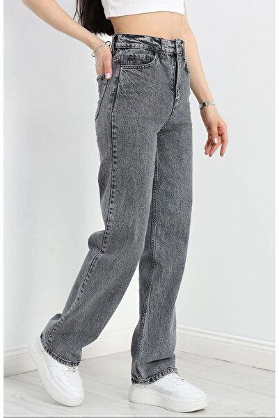 Pubi New Season Women's Smoked Palazzo Jeans