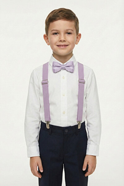 nacar çarşı Cămașă albă cu mânecă lungă pentru băieți, set cu papion cu brete...
