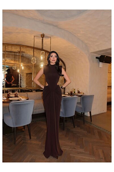 ESRAHELVACI EH Collection Bel Formlu Vatkalı Elbise