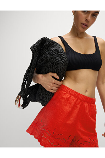 Marks & Spencer %100 Pamuk Detaylı Plaj Şortu