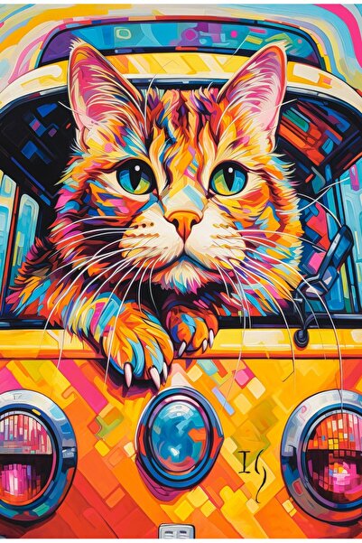 Castorland Puzzle 1000 pieces - Cat Bus Travel (Castorland-105229)