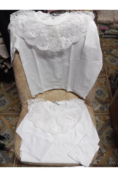 Butik Dantel yakalı şık likralı badi