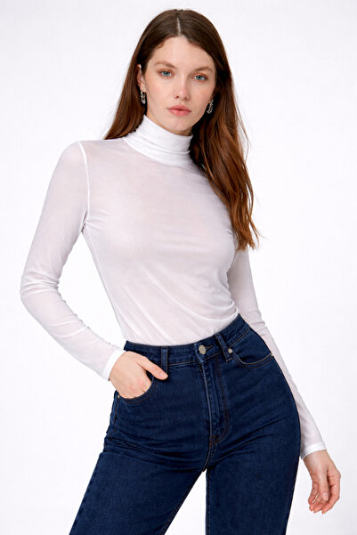 HAKKE Μακρυμάνικο διάφανο ΜΠΛΟΥΖΑΚΙ με ψηλό γιακά