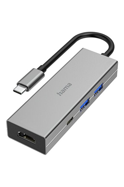 Hama Hub USB-C, Multiport, 4 porturi, 2 x USB-A, USB-C, HDMI