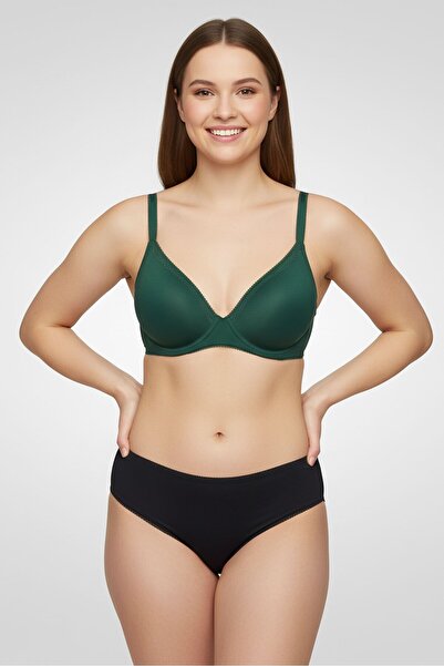 RENE ROFE Women 5 Pcs Plain Bikini Panties, Multicolor