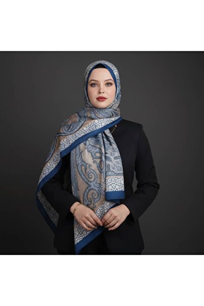 Vilda ipek Etnik Seri Grikahve Şal