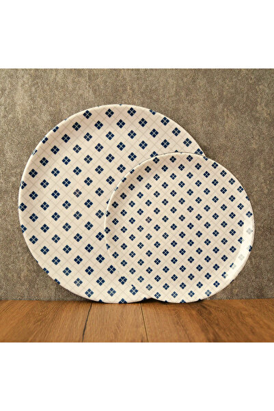 G Gültaş Melamin ve Plastik 6 Küçük (17,5 cm) + 6 Büyük (25 cm) Melamin Pasta...