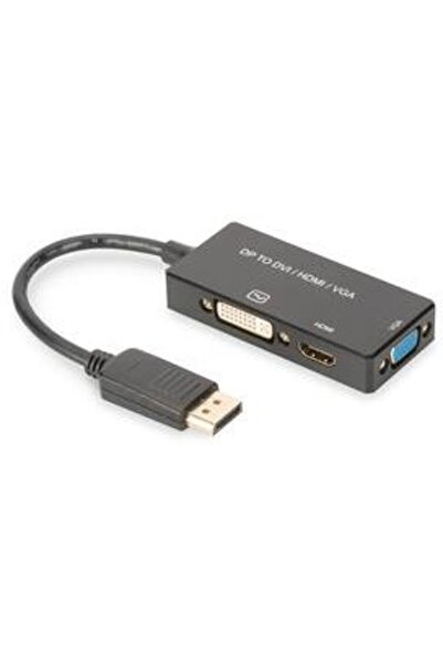Assmann DisplayPort 1in3 HDMI, DVI and VGA converter cable
