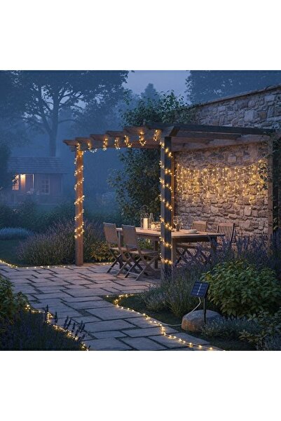 Skygo Güneş Enerjili Balkon Bahçe Peri LED 20 Metre S-20