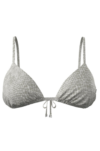 Calvin Klein Kadın Gri Üçgen Bikini Üstü