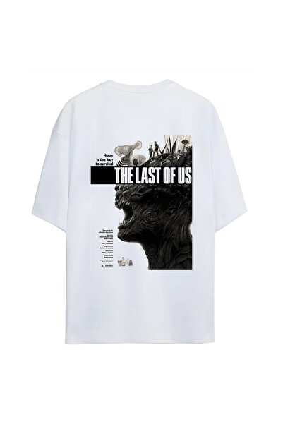 SVART WEAR تي شيرت The Last Of Us مطبوع للجنسين مقاس كبير 100% مكون من قطن قطع