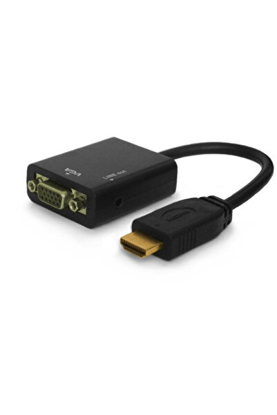 Savio Adaptor cablu video CL-23 VGA (D-Sub) HDMI Tip A (Standard) Negru