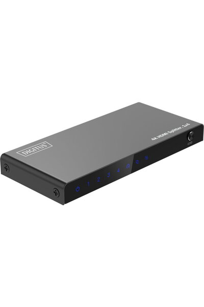 Digitus 4K HDMI Splitter, 1x4 (black, with downscaler)