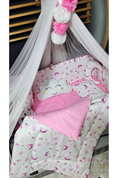 bebek_iklimi 70X110 Park Bed Baby Girl Sleeping Set - Includes Lycra Luxury M...