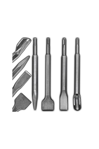 zola Set of 4 SDS concrete brick chisels 14x250 mm wide sharp spatula channel