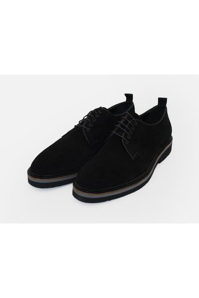 UniqCrafter 10935 Suede Men's Shoes Black