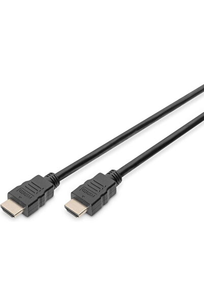 Digitus HDMI de mare viteză cu Ethernet Anschlusskabel, 1m, sw