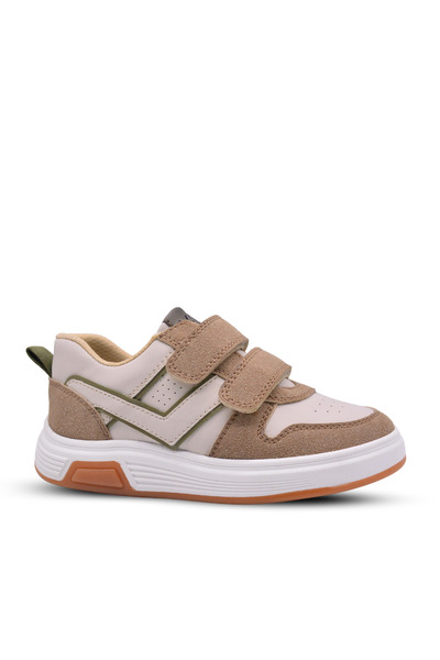 kids A more Pantofi casual pentru băieți Joseph, cu dublu velcro, culoare nurcă