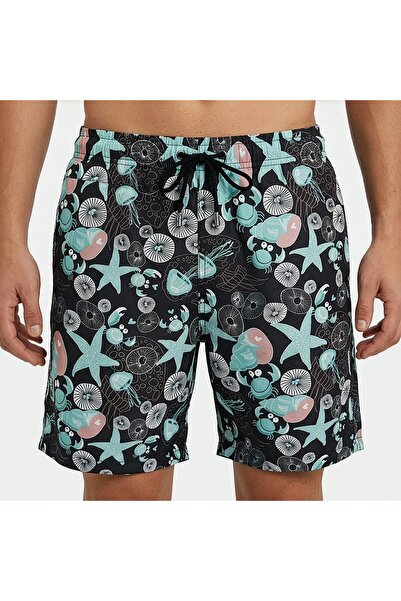 Estiva Men's Digitally Printed Deniz Shorts Sea