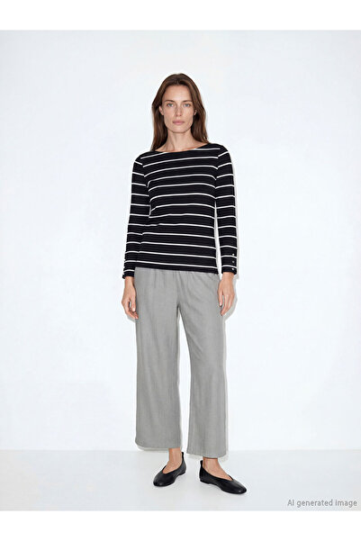 LC Waikiki Textured Satin Women's Trousers with Waist Cord from Uzg Store for...