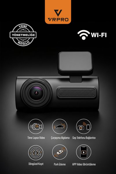 vr pro 1 KAMERALI EKRANSIZ WİFİ'Lİ KAYIT KAMERASI-VR20