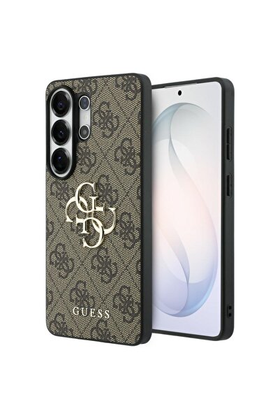 Guess Case for Samsung Galaxy S26 Ultra, Hardcase 4G Big Metal Logo, Brown