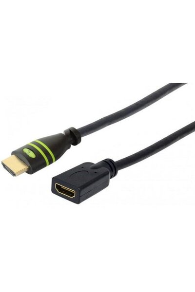 Techly Cablu de prelungire HDMI-HDMI M/F 5m Ethernet 4K@60Hz negru