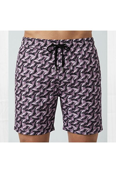 Estiva Men's Digitally Printed Deniz Shorts Leaf