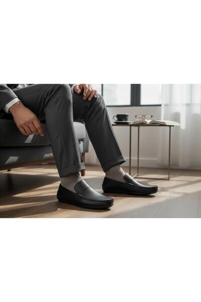 BAYRAMOĞLU KUNDURA BYK MODESA 185 Справжня шкіра Без застібки Тонка підошва С...