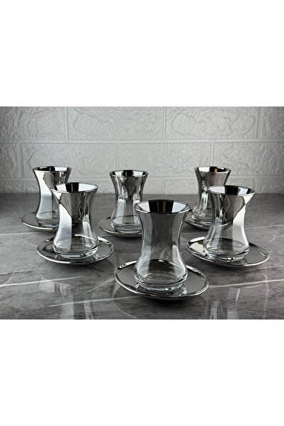 sultaneh Titanyum Kaplama 6 Kişilik Çay Bardağı Seti