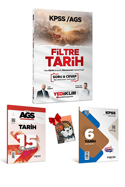 Yediiklim Yayınları 2026 KPSS AGS Filtre Tarih Soru Cevap & Deneme Seti