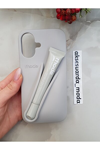 ZB Aksesuarda Moda حافظة ناعمة متوافقة مع هاتف iPhone 16 مع هدية ملمع شفاه