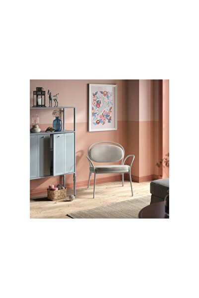IKEA tekli koltuk , açık gri-bej-tibbleby açık bej