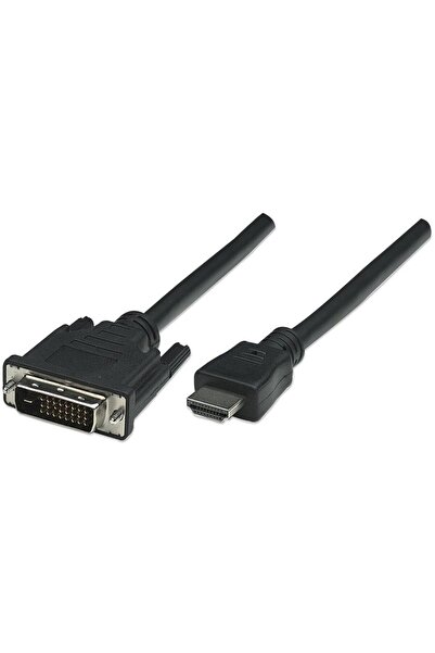 Techly Cablu pentru Monitor HDMI/DVI-D 24+1 M/M 1.8m negru
