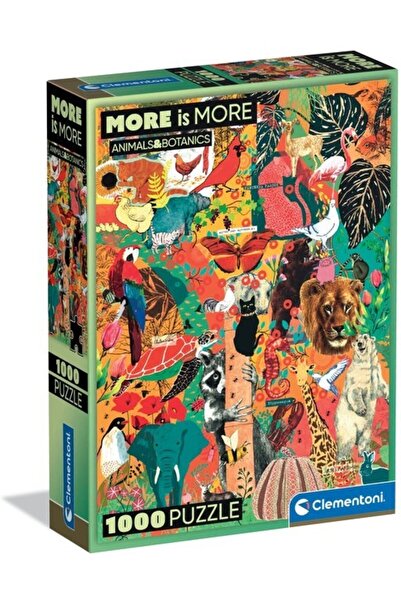 CLEMENTONI Puzzle 1000 pieces - More is more - Animals & Botanics (Clementoni...