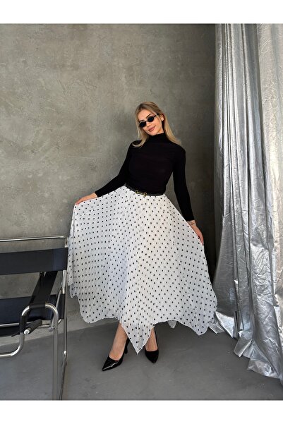 SERENCEE Imported Chiffon Fabric Skirt and Blouse Set