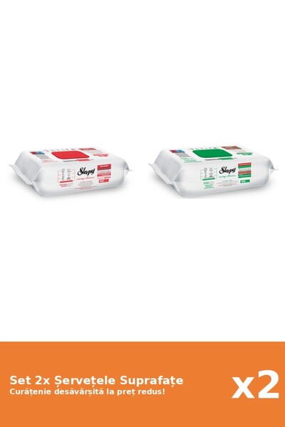 Sleepy Set of 2 Sleepy Surface Wipes: Classic, White Soap