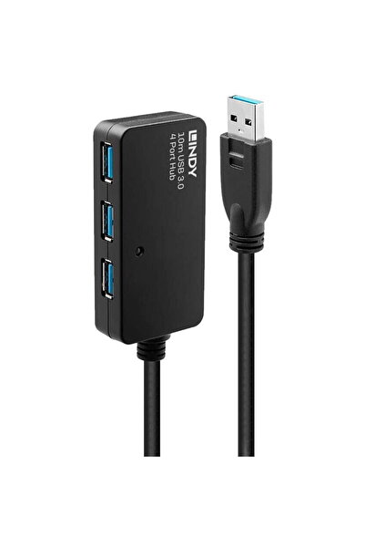LİNDY active extension cable hub Pro USB 3.0 10m - 43159