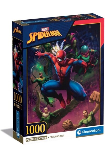 CLEMENTONI Puzzle 1000 piese - Marvel Spiderman (Clementoni-39768)
