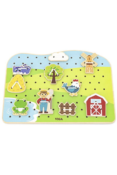 Viga Mașină de înșirat cu șnur din lemn pentru fermă