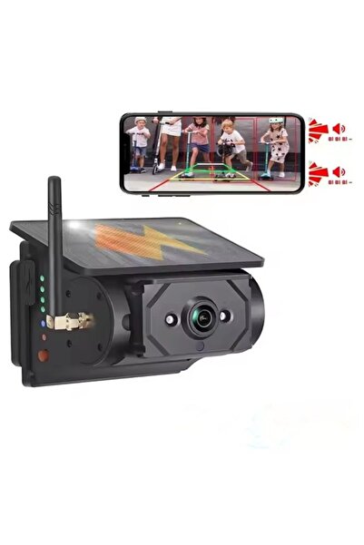 gaman Güneş Enerjili Kablosuz Geri Görüş Kamerası – HD Gece Görüşlü, WiFi Bağ...