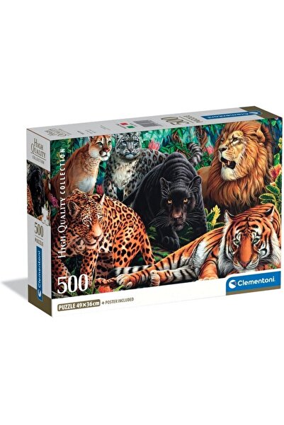 CLEMENTONI Puzzle 500 pieces - Wild Cats (Clementoni-35584)