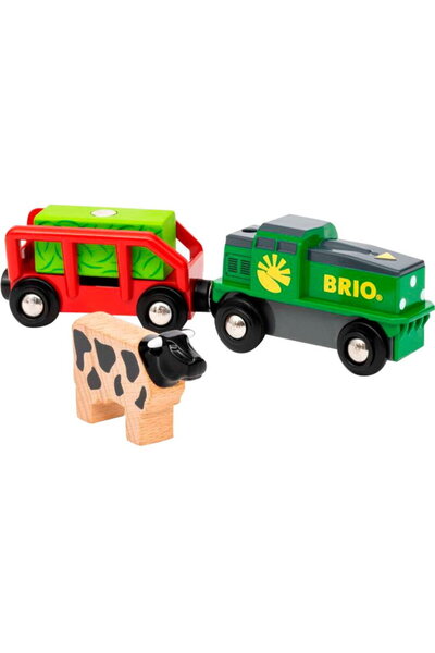 RAVENSBURGER BRIO World Farm Battery Train Toy Vehicle